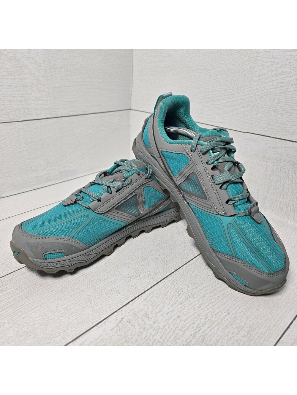 Altra Lone Peak 4 Women’s 8.5 Teal Gray Zero Drop Trail Running Shoes